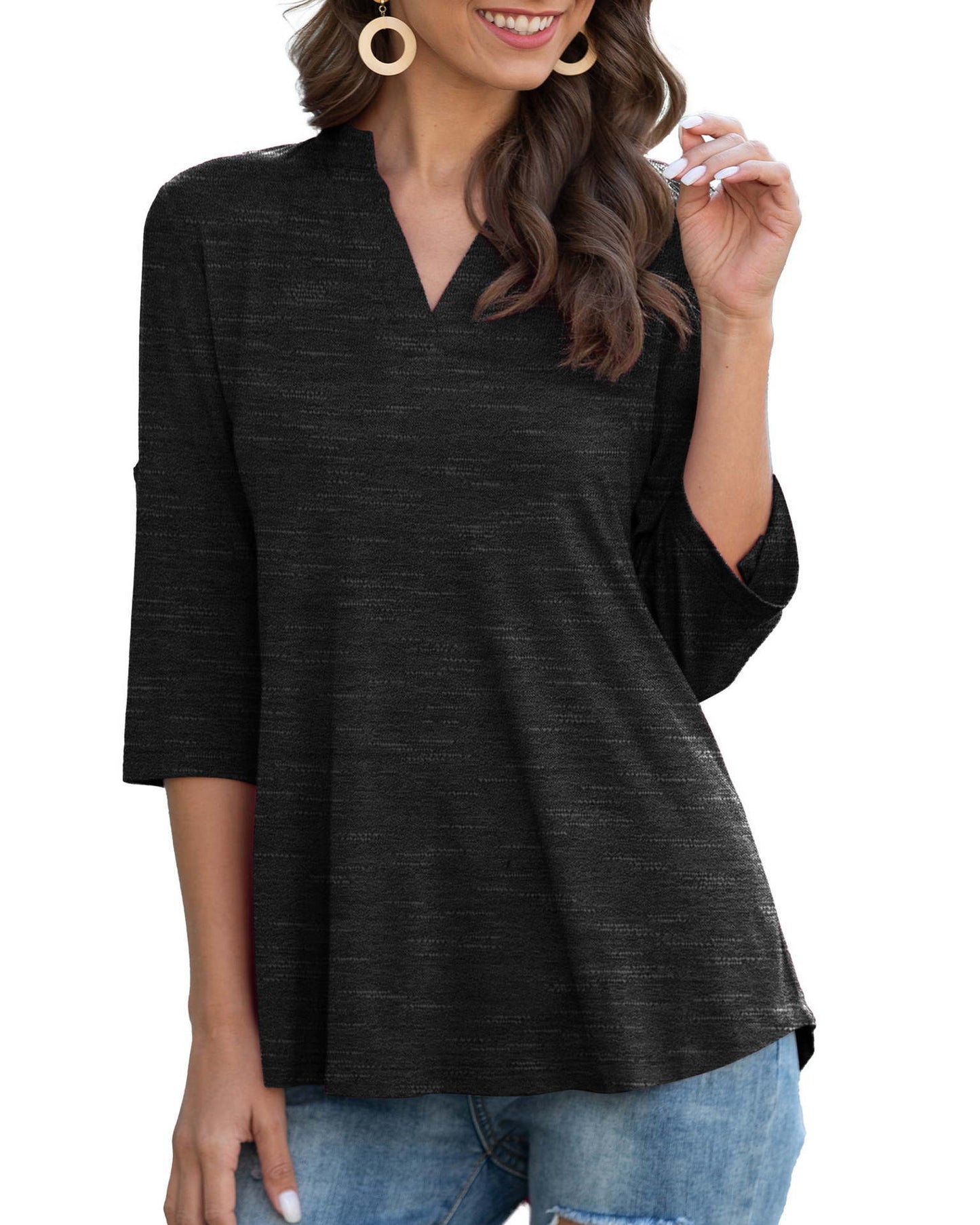 Women’s Lightweight Cooling Split V Tunic Top