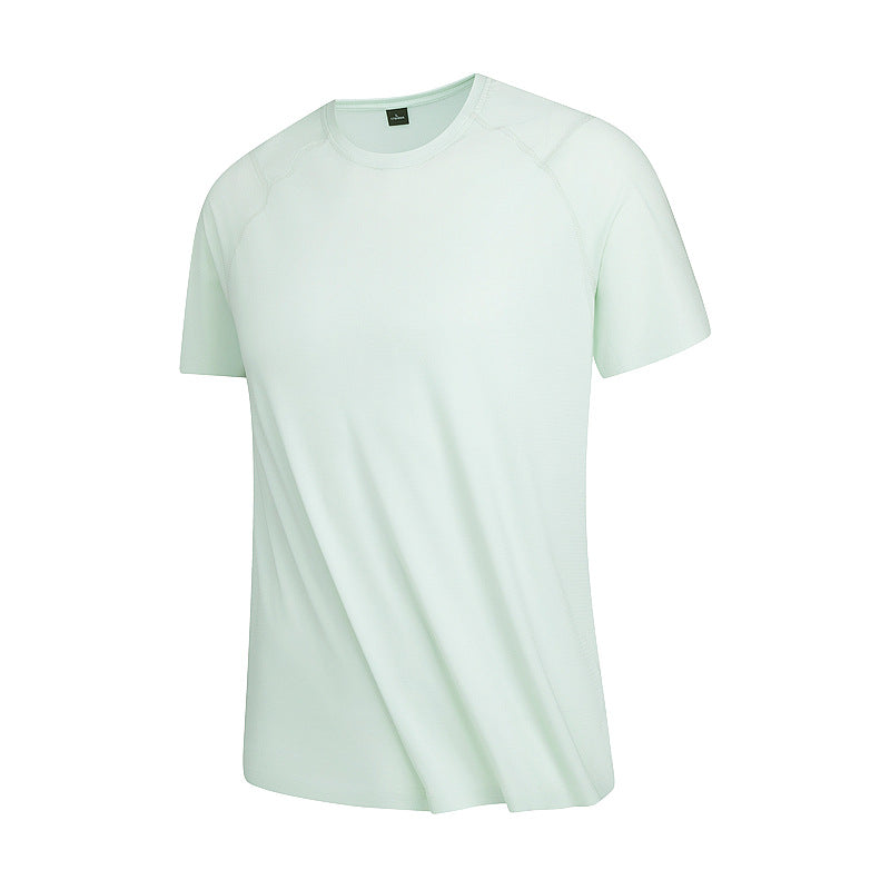 Cooling T-shirt, mint green, crew neck, short sleeves