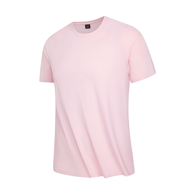 Cooling T-shirt, light pink, crew neck, short sleeves