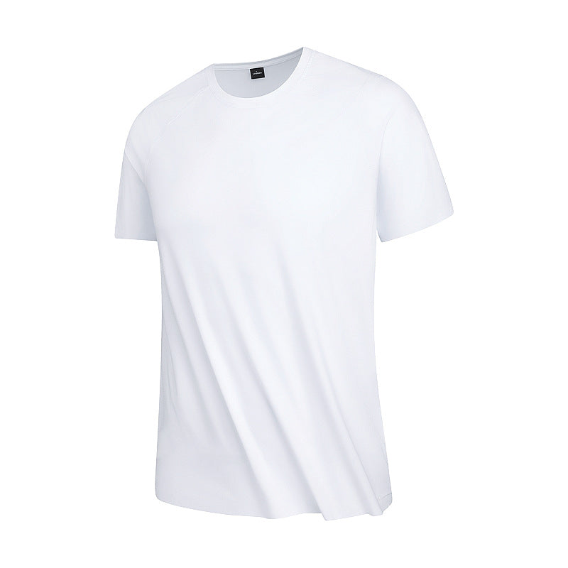 Cooling T-shirt, white, crew neck, short sleeves